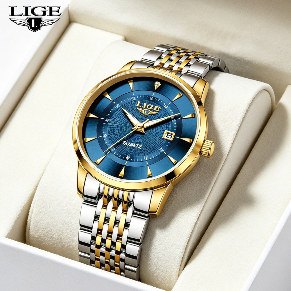 Mens Fashion Bracelet - LIGE New 2026 Luxury Man Watch