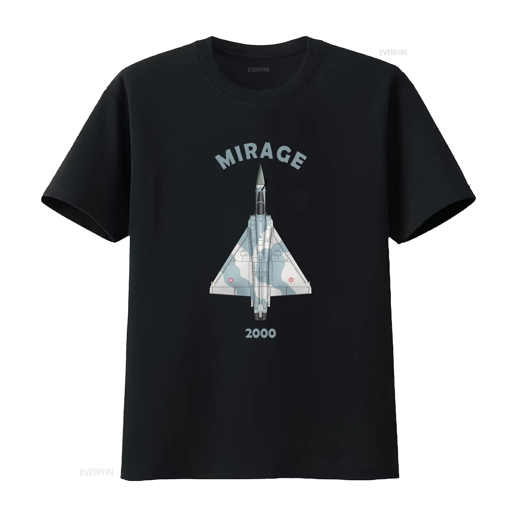 Military Shirt Men - Mirage 2000 Military Jet Fighter T