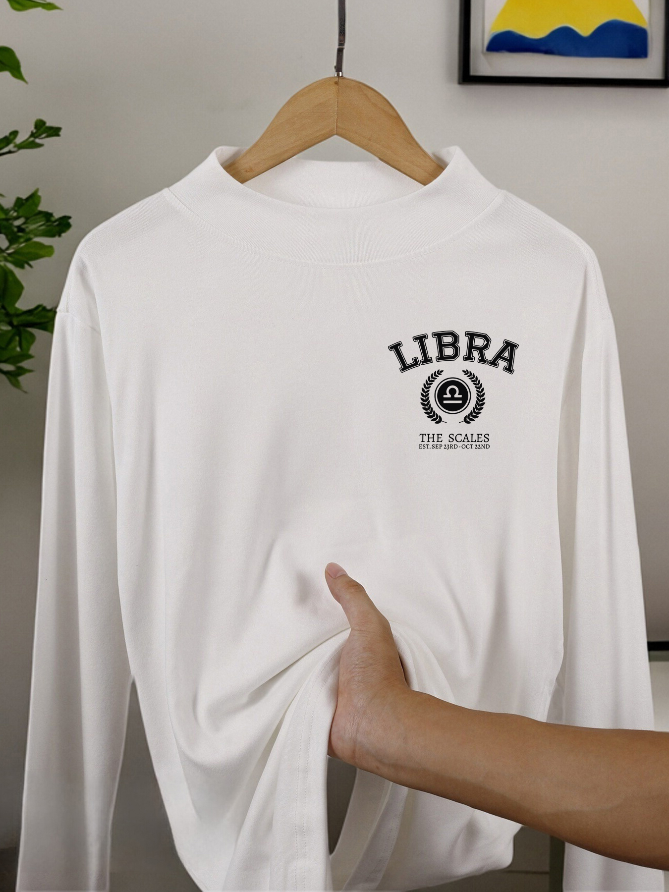 Men Fashion Vintage - Libra The Scales Print Leisurewear For