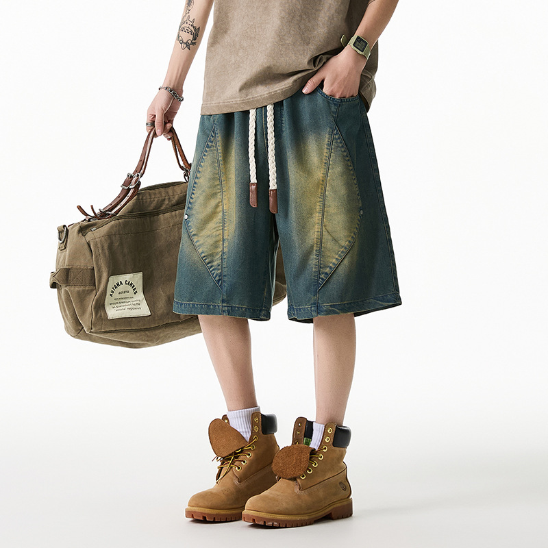 Men'S Fashion With Baggy Jeans - 2026 Summer New Baggy Denim Shorts