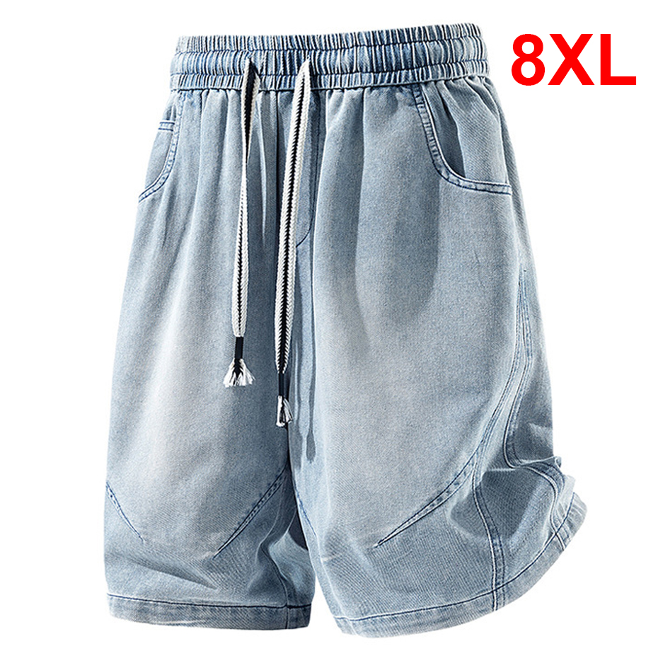 Men'S Fashion With Baggy Jeans - Plus Szie 8XL Denim Shorts Men