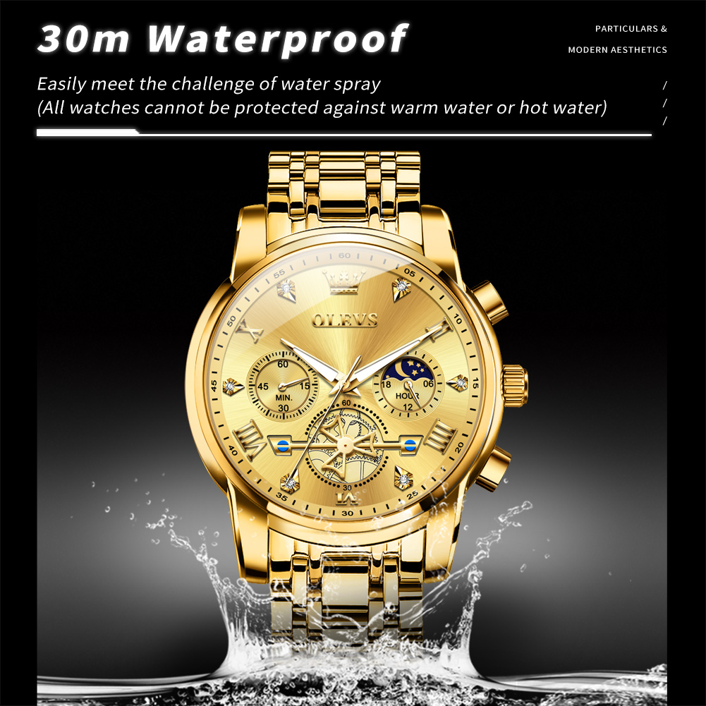 Men'S Fashion Luxury Brands - OLEVS 2856 Brand original authentic watches