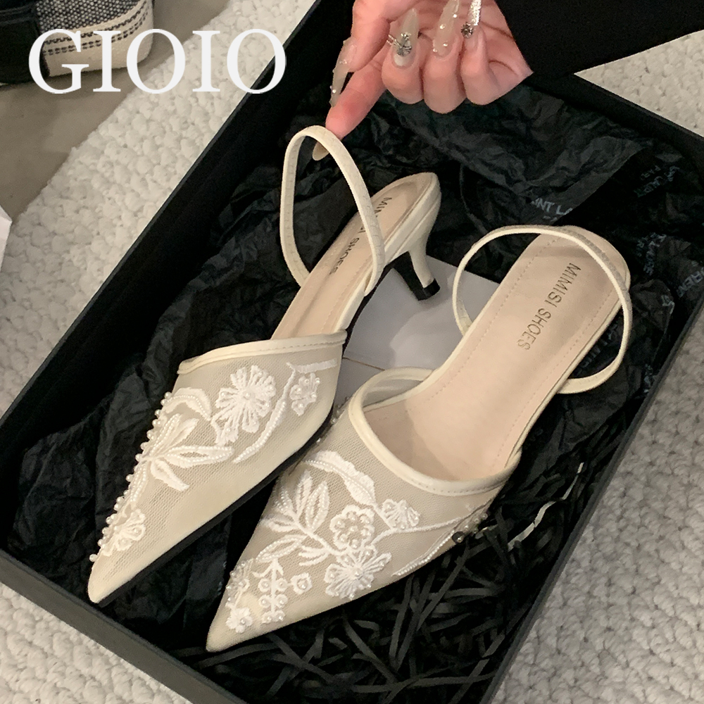 Men'S Fashion For Wedding - Brand Designer White Women Pumps Mesh