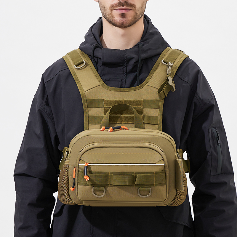 Tactical Vest Men - Men Chest Bag Tactical Fishing Backpack