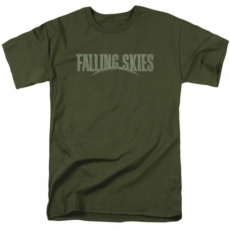 Military Shirt Men - Falling Skies Distressed Logo T Shirt