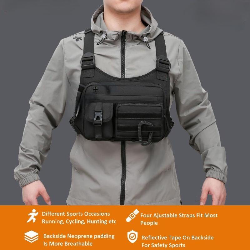 Tactical Vest Men - Tactical Outdoor Chest Bag Unisex Running