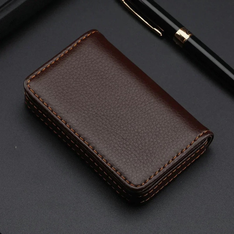 Fashion Sized Stitched PU Leat – Men'S Fashion Visiting Card Bewertung und Preis