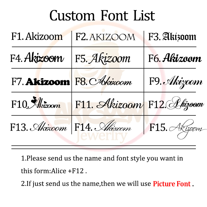 Akizoom Custom Name Zircon Let – Men Fashion Kids Bewertung und Preis