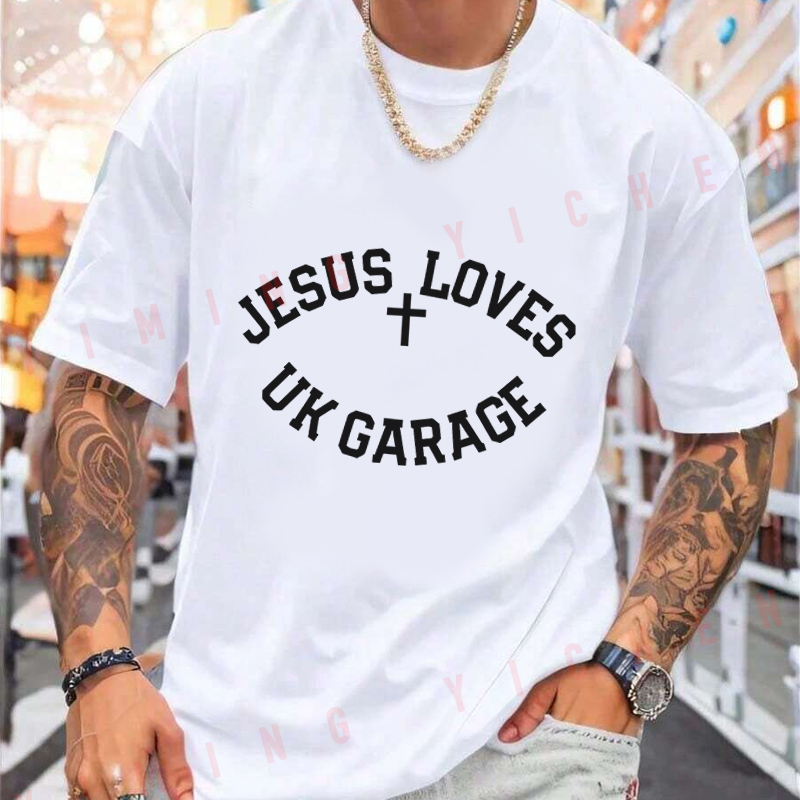 Jesus Loves UK Garage SloganBl – Men'S Fashion Uk 2026 Bewertung und Preis