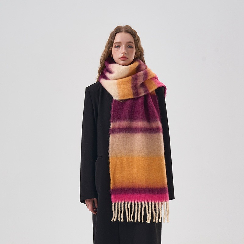 New Winter Rainbow Plaid Brush – Mens Fashion Poncho Bewertung und Preis