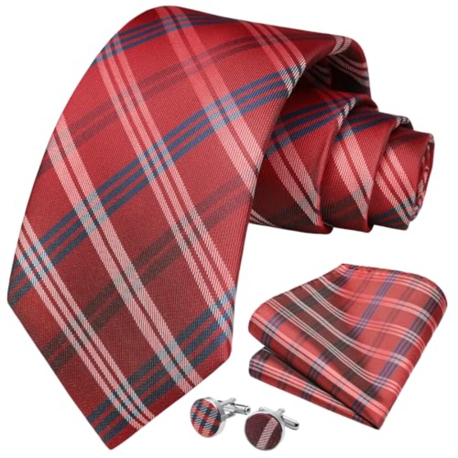 Mens Ties Set Stripe Plaid Tie – Men'S Fashion For Wedding Bewertung und Preis