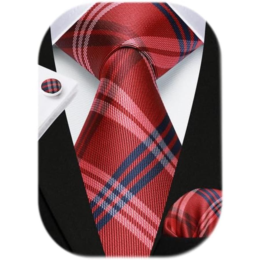 Mens Ties Set Stripe Plaid Tie – Men'S Fashion For Wedding Bewertung und Preis