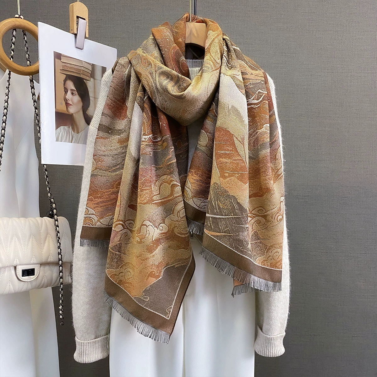 Women Men Cashmere Shawl Wrap  – Mens Fashion Poncho Bewertung und Preis