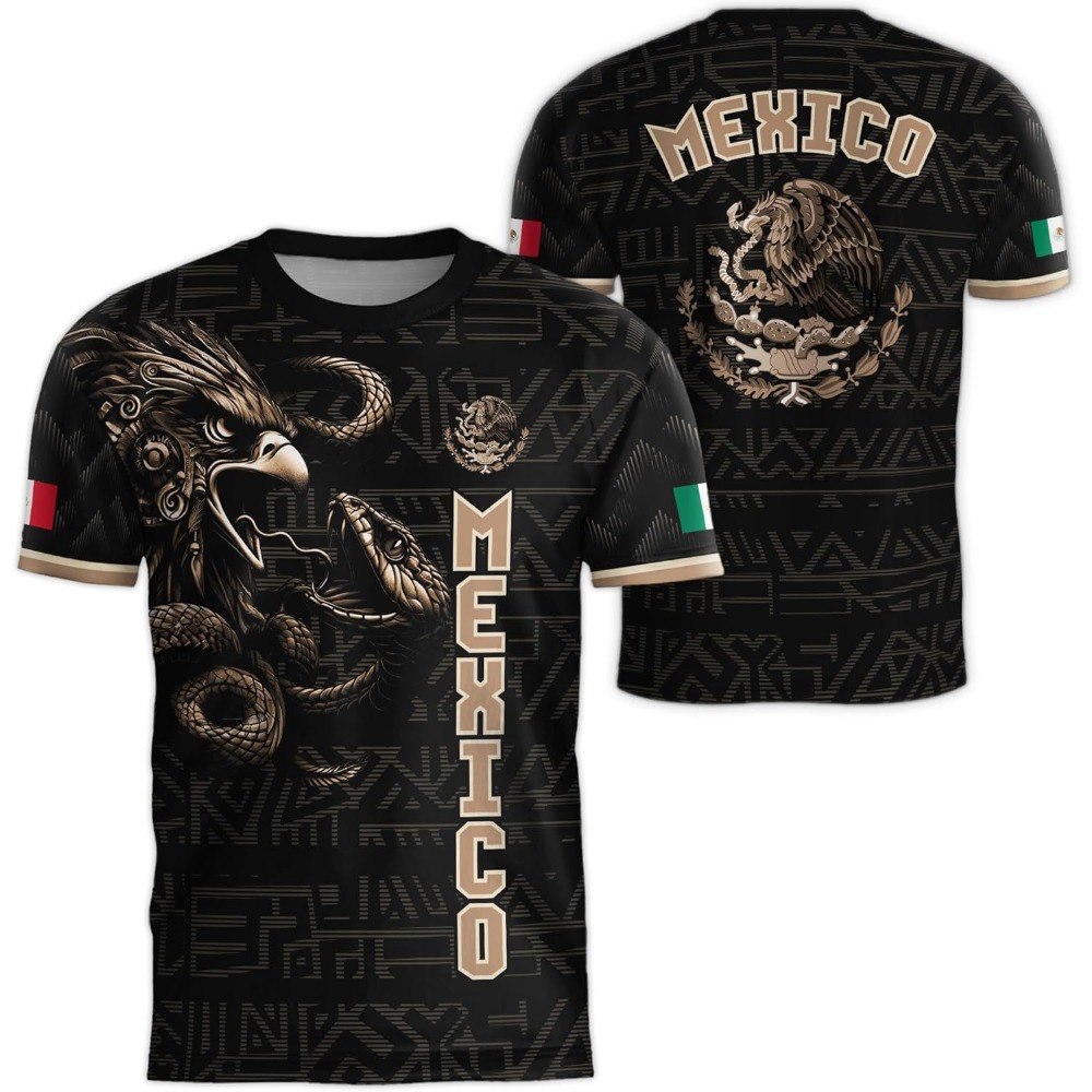Mexico National Flag Print TSh – Mens Fashion Mexico Bewertung und Preis
