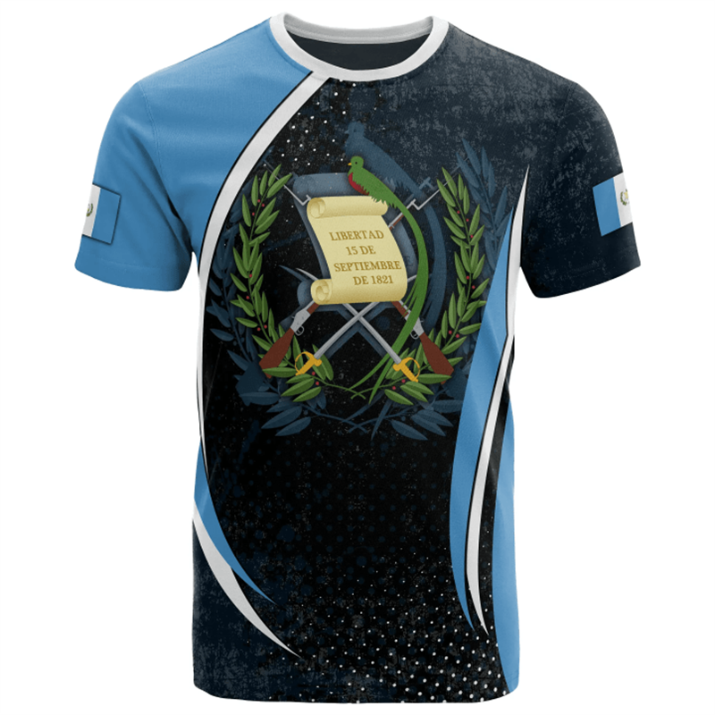 Guatemala National 3D Print T- – Men'S Fashion Guatemala Bewertung und Preis