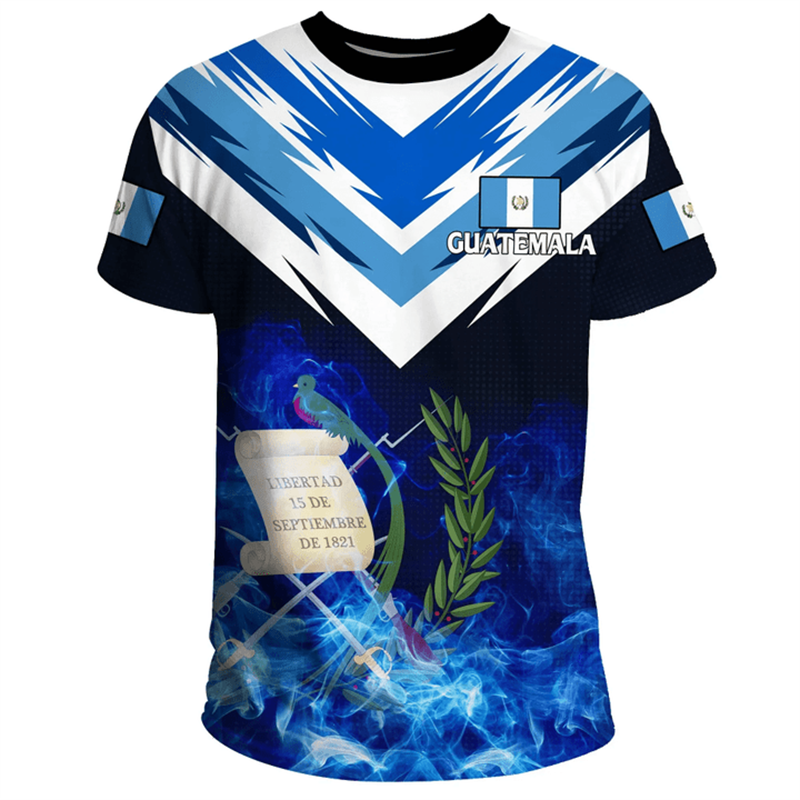 Guatemala National 3D Print T- – Men'S Fashion Guatemala Bewertung und Preis