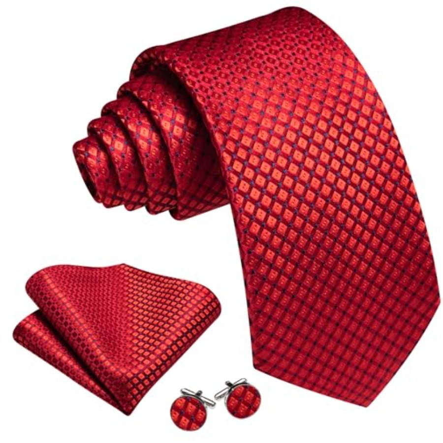 Men Plaid/Striped Ties Set Sil – Men'S Fashion For Wedding Bewertung und Preis