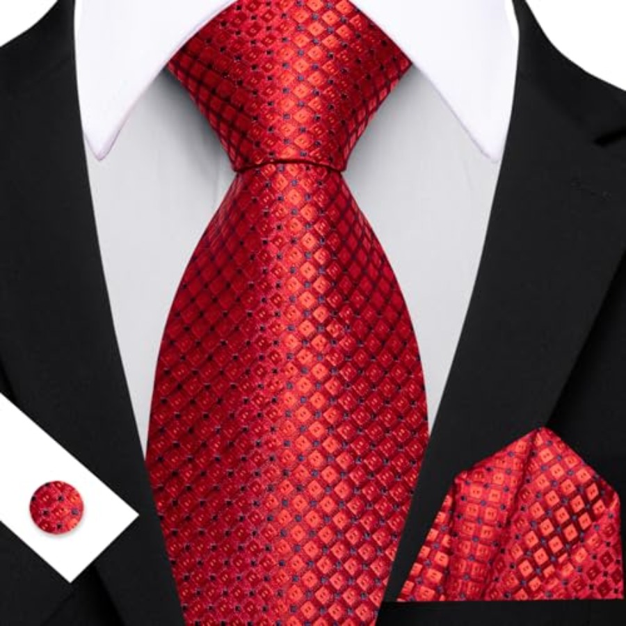 Men Plaid/Striped Ties Set Sil – Men'S Fashion For Wedding Bewertung und Preis