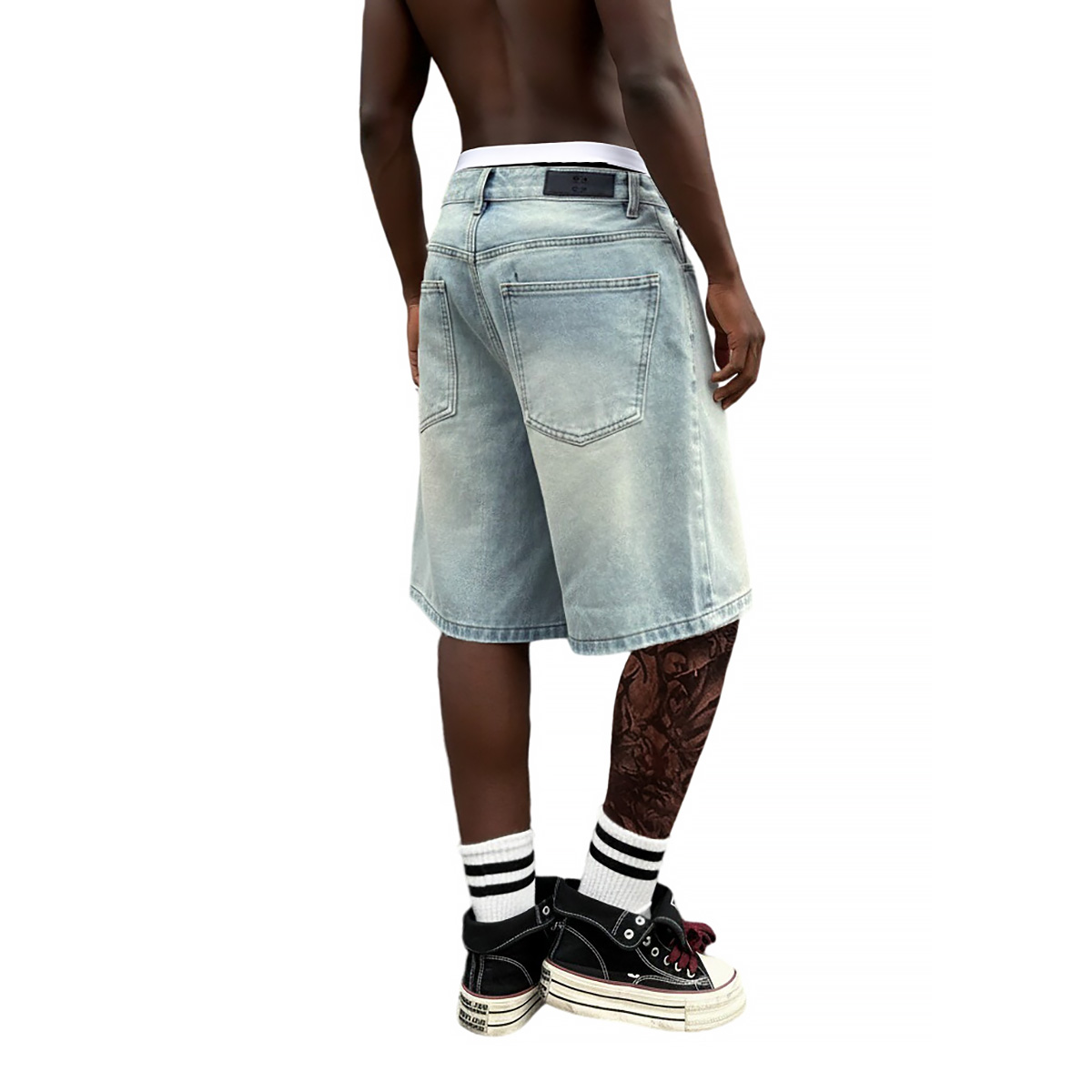 Metal Buckle Short Baggy Jeans – Men'S Fashion With Baggy Jeans Bewertung und Preis