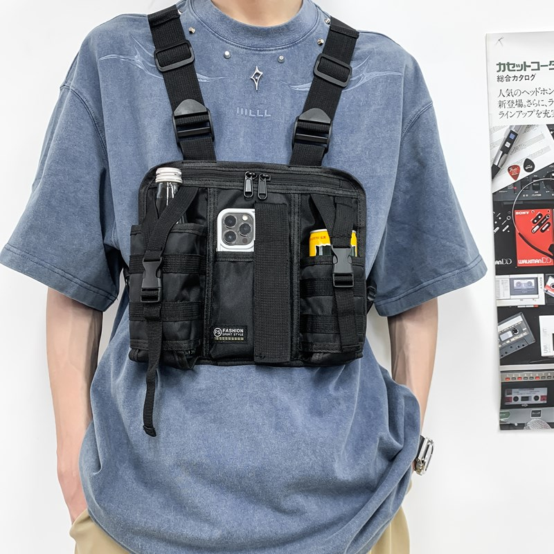 Hip-hop Streetwear Men Chest B – Tactical Vest Men Bewertung und Preis