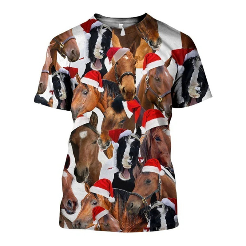 New 3D Xmas Animals Funny T Sh – Mens Xmas Fashion Bewertung und Preis