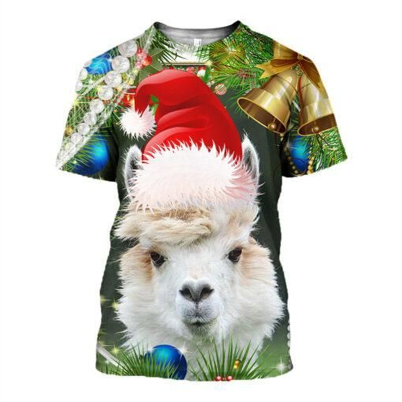 New 3D Xmas Animals Funny T Sh – Mens Xmas Fashion Bewertung und Preis