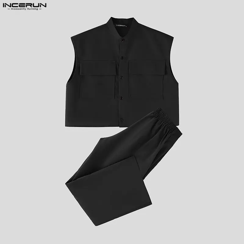 INCERUN Men Sets Solid Sleevel – Track Suit Men Bewertung und Preis