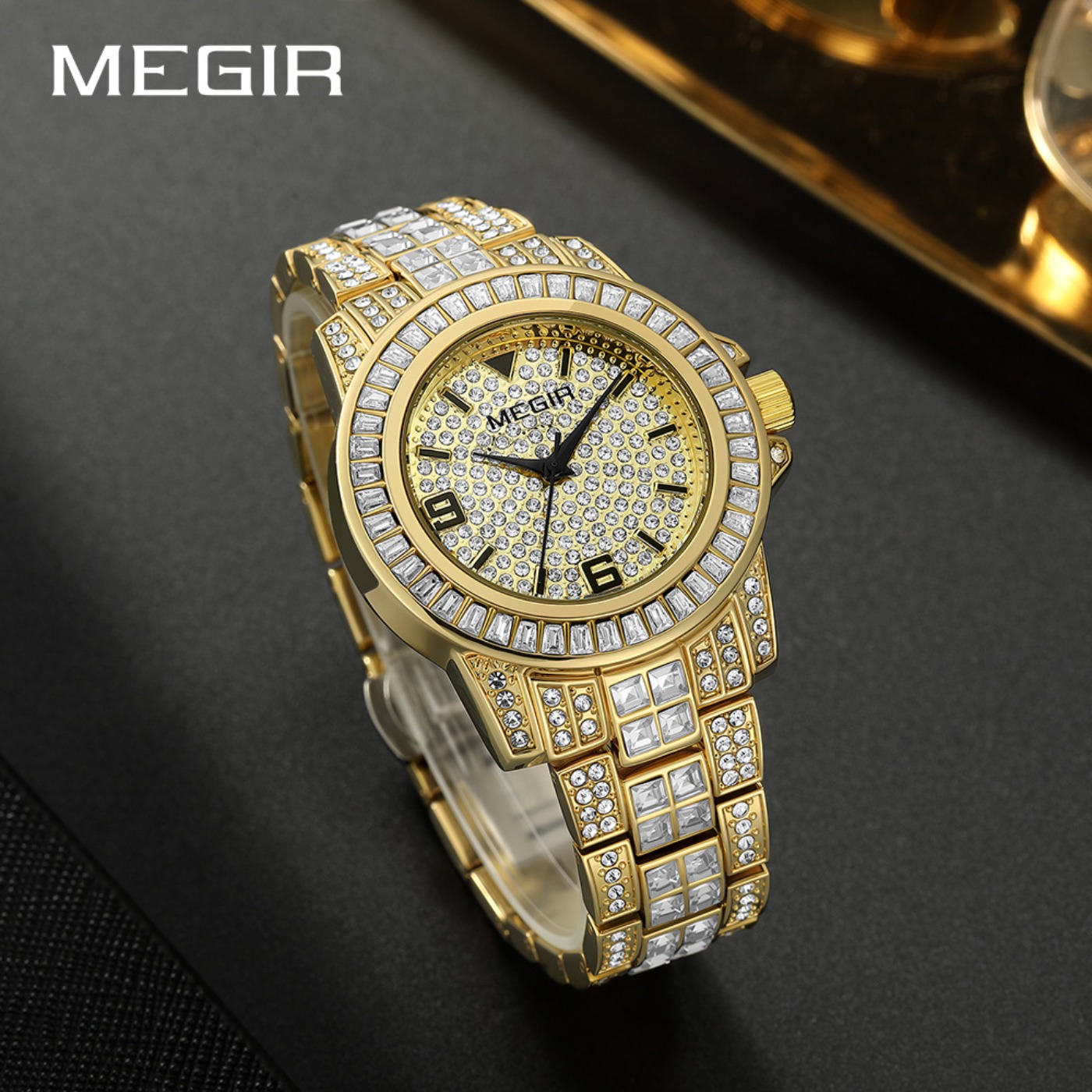 MEGIR Luxury Diamond Watches U – Mens Fashion Bracelet Bewertung und Preis