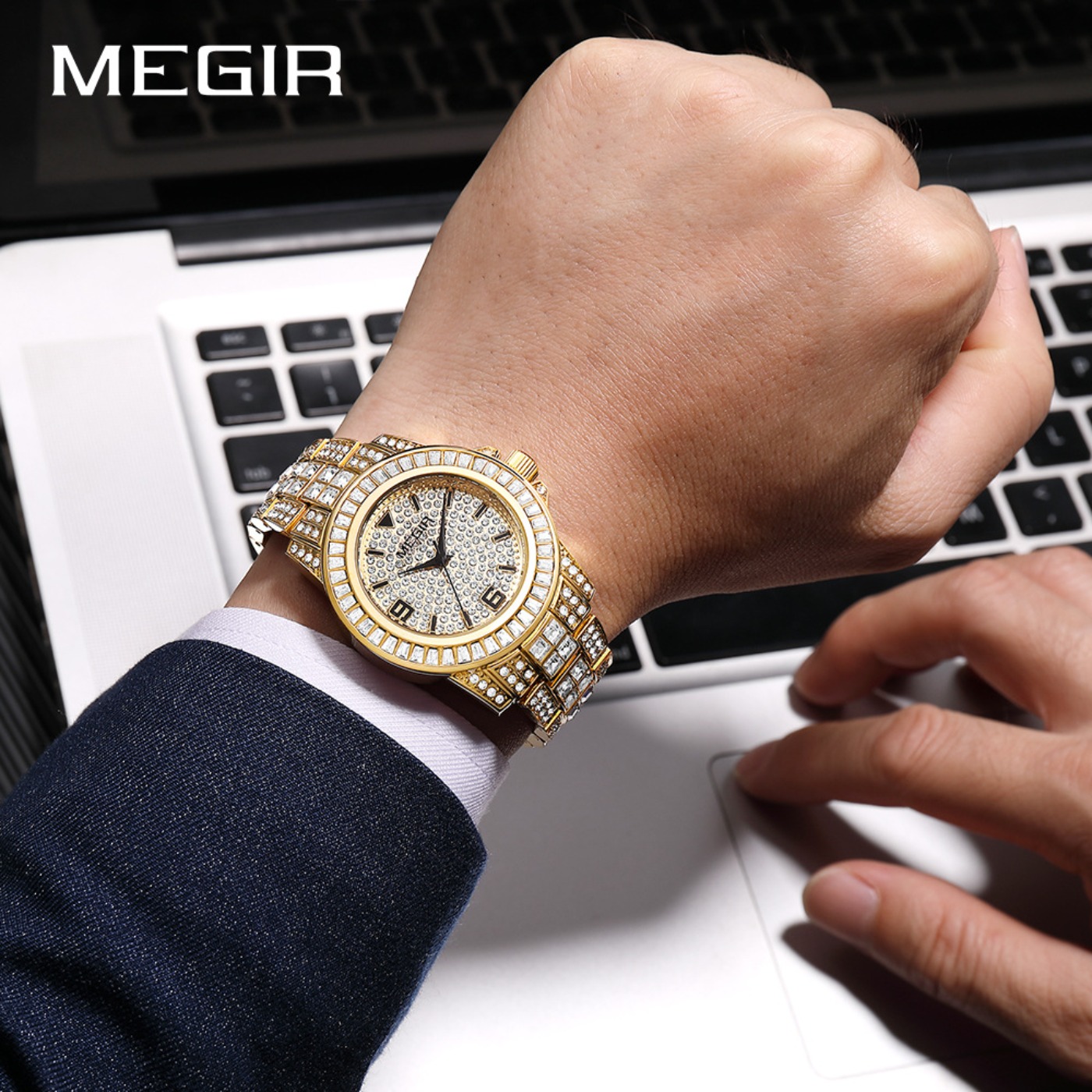 MEGIR Luxury Diamond Watches U – Mens Fashion Bracelet Bewertung und Preis