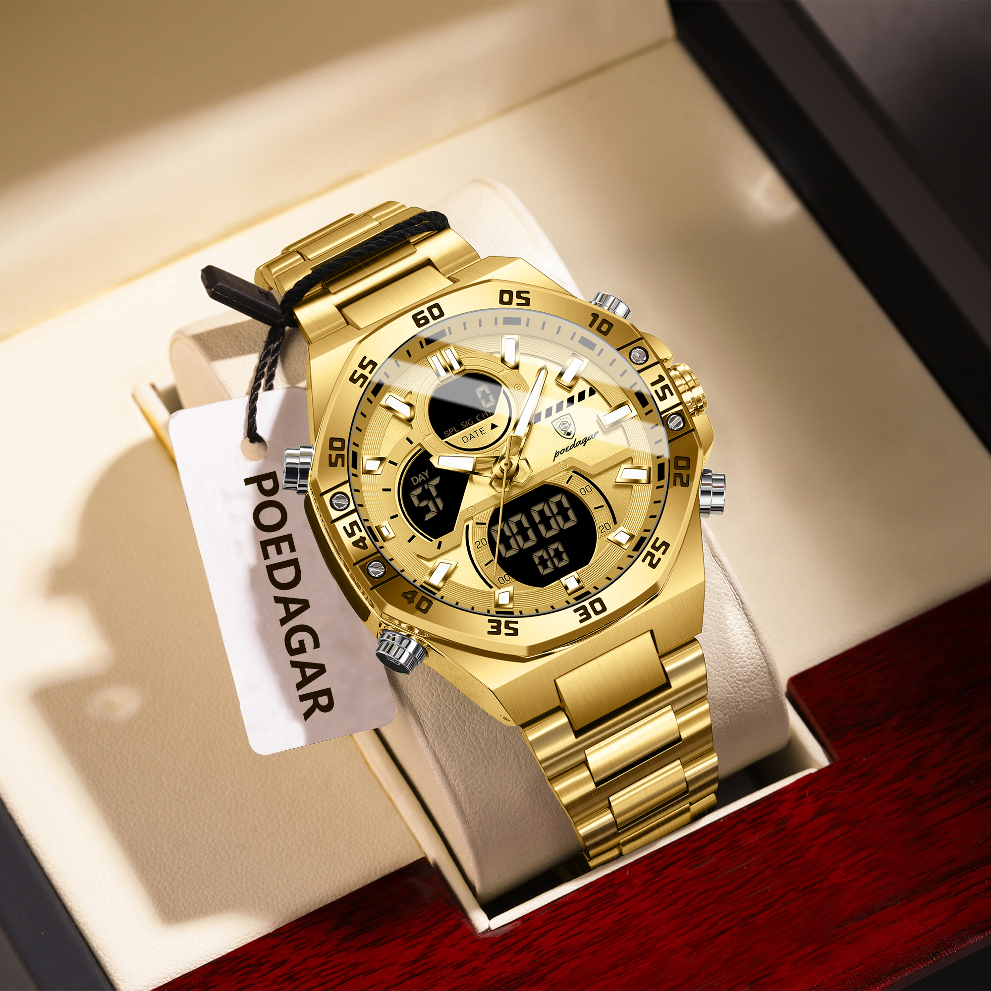 POEDAGAR Sport Men Watch LED W – Mens Fashion Bracelet Bewertung und Preis