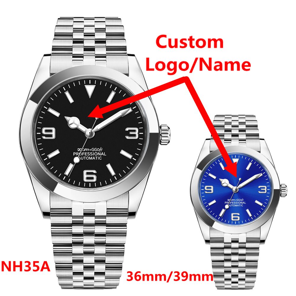 Custom Logo Luxury NH35 Watch  – Mens Fashion Bracelet Bewertung und Preis