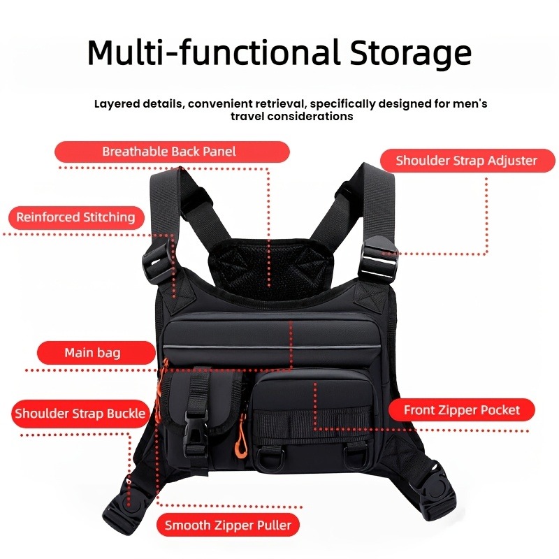 Men's Chest Bag And Motorcycle – Tactical Vest Men Bewertung und Preis