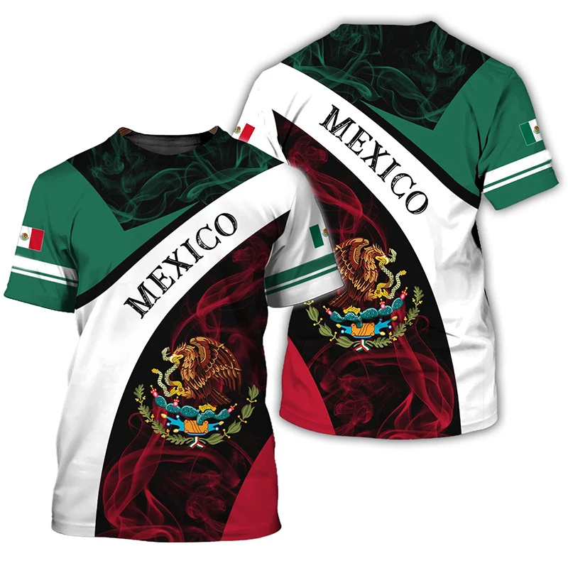 3D Printed Mexico Flag T-Shirt – Mens Fashion Mexico Bewertung und Preis