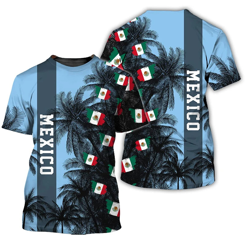 3D Printed Mexico Flag T-Shirt – Mens Fashion Mexico Bewertung und Preis