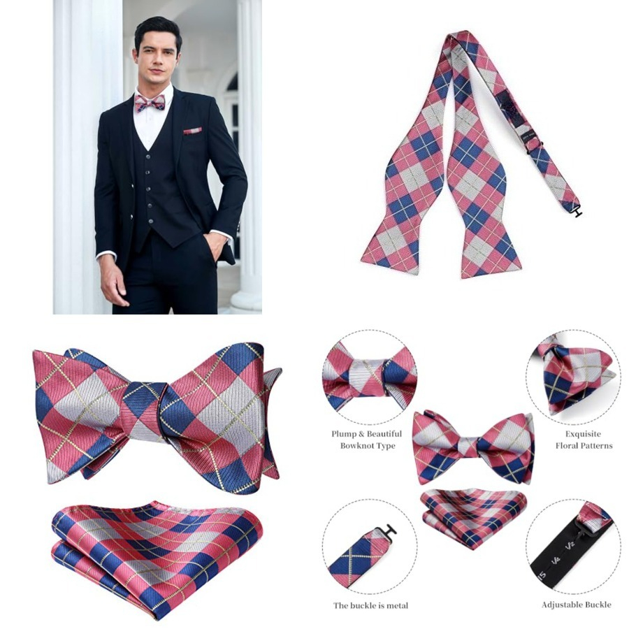 Bow Ties for Men Check Plaid S – Men'S Fashion For Wedding Bewertung und Preis