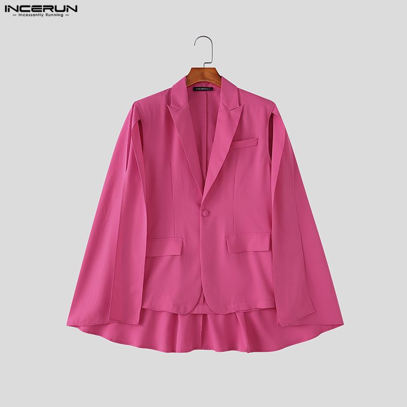 INCERUN Men's Irregular Blazer – Mens Fashion Poncho Bewertung und Preis