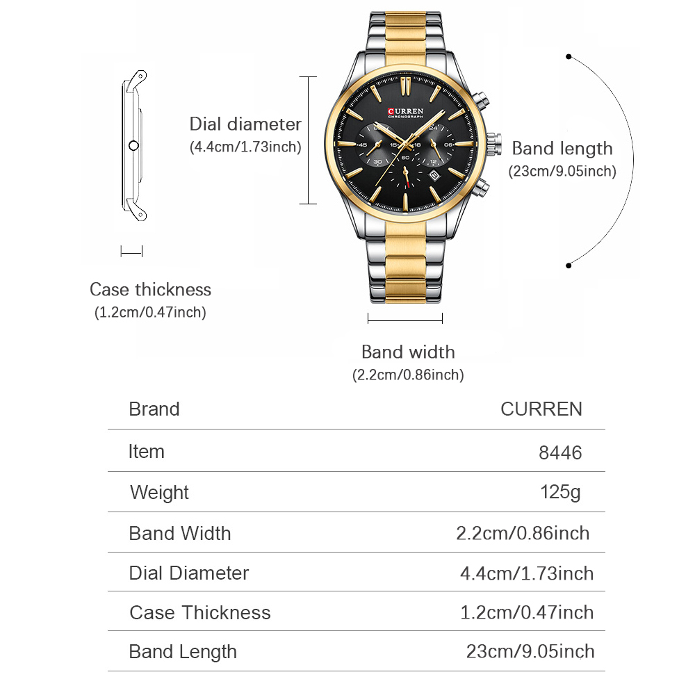 CURREN Casual Quartz Chrono Sp – Mens Fashion Bracelet Bewertung und Preis