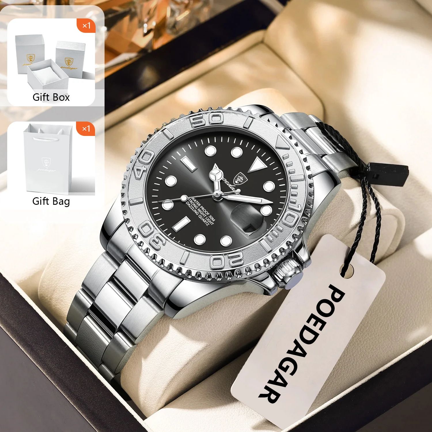 POEDAGAR Trendy Sport Man Watc – Mens Fashion Bracelet Bewertung und Preis