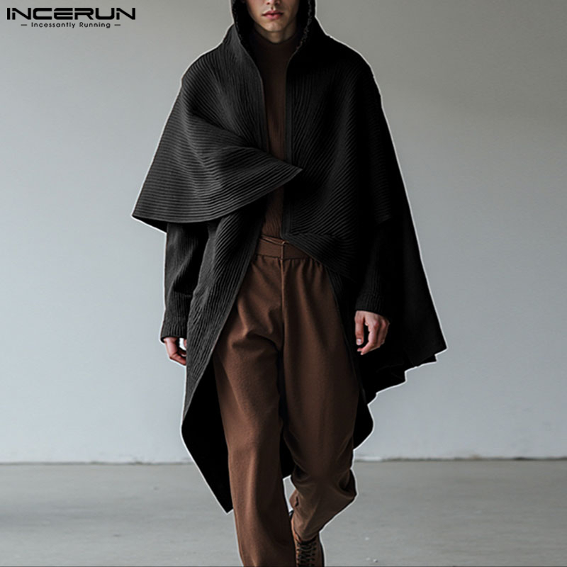 INCERUN Men Long Style Cloak C – Mens Fashion Poncho Bewertung und Preis
