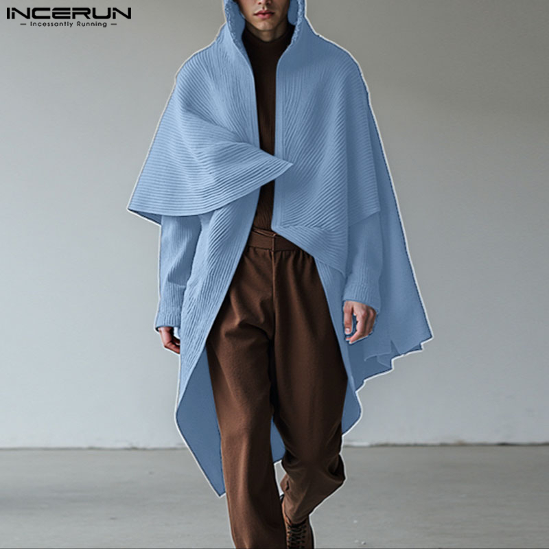 INCERUN Men Long Style Cloak C – Mens Fashion Poncho Bewertung und Preis