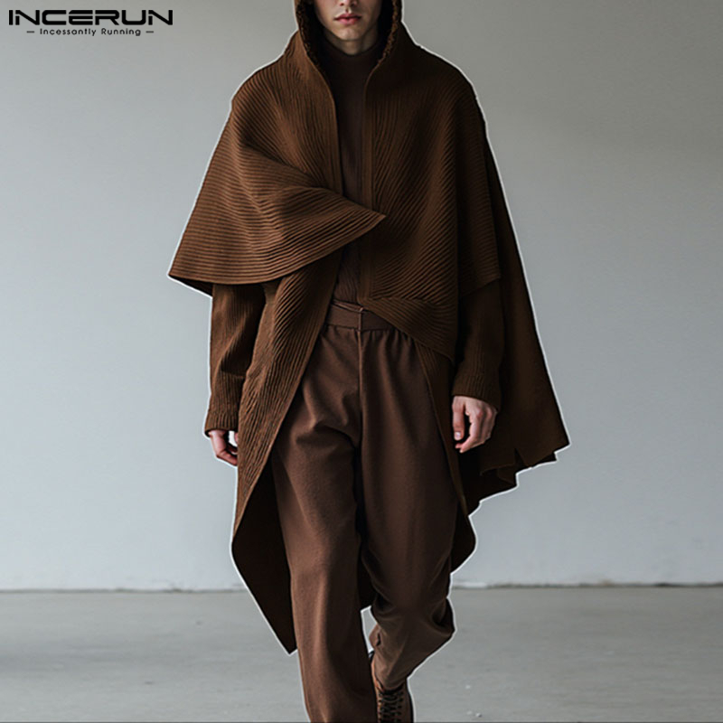 INCERUN Men Long Style Cloak C – Mens Fashion Poncho Bewertung und Preis