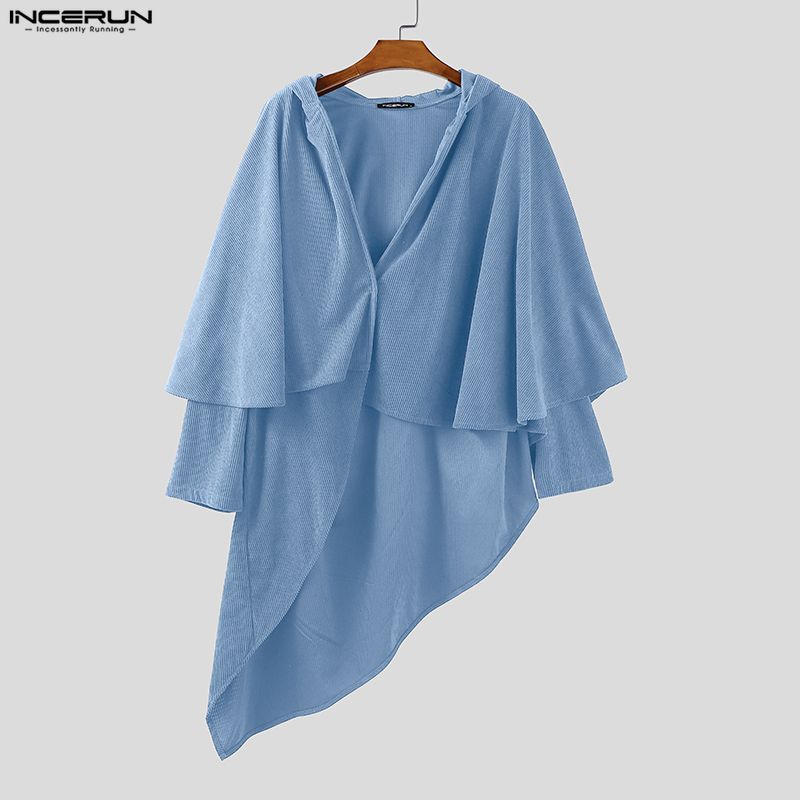 INCERUN Men Long Style Cloak C – Mens Fashion Poncho Bewertung und Preis