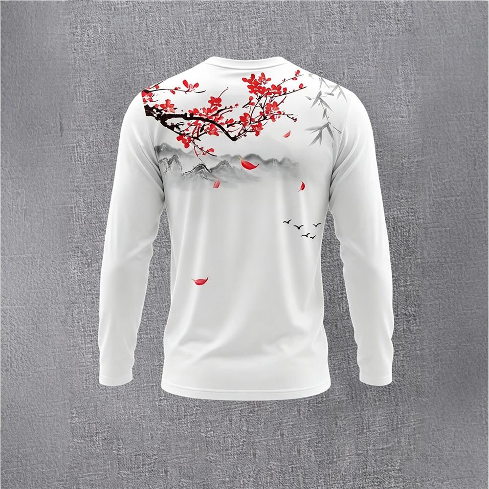 Chinese Style Ink Plum Blossom – Men Fashion Vintage Bewertung und Preis