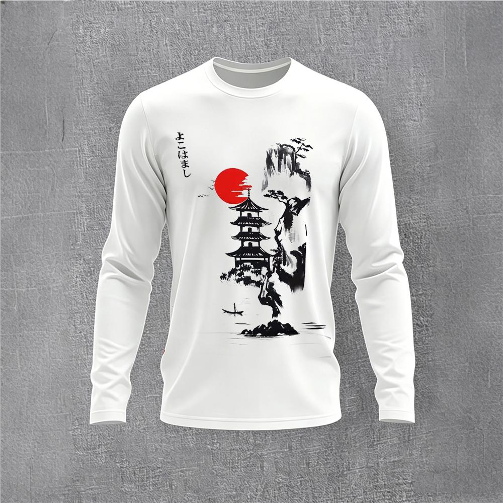 Chinese Style Ink Plum Blossom – Men Fashion Vintage Bewertung und Preis