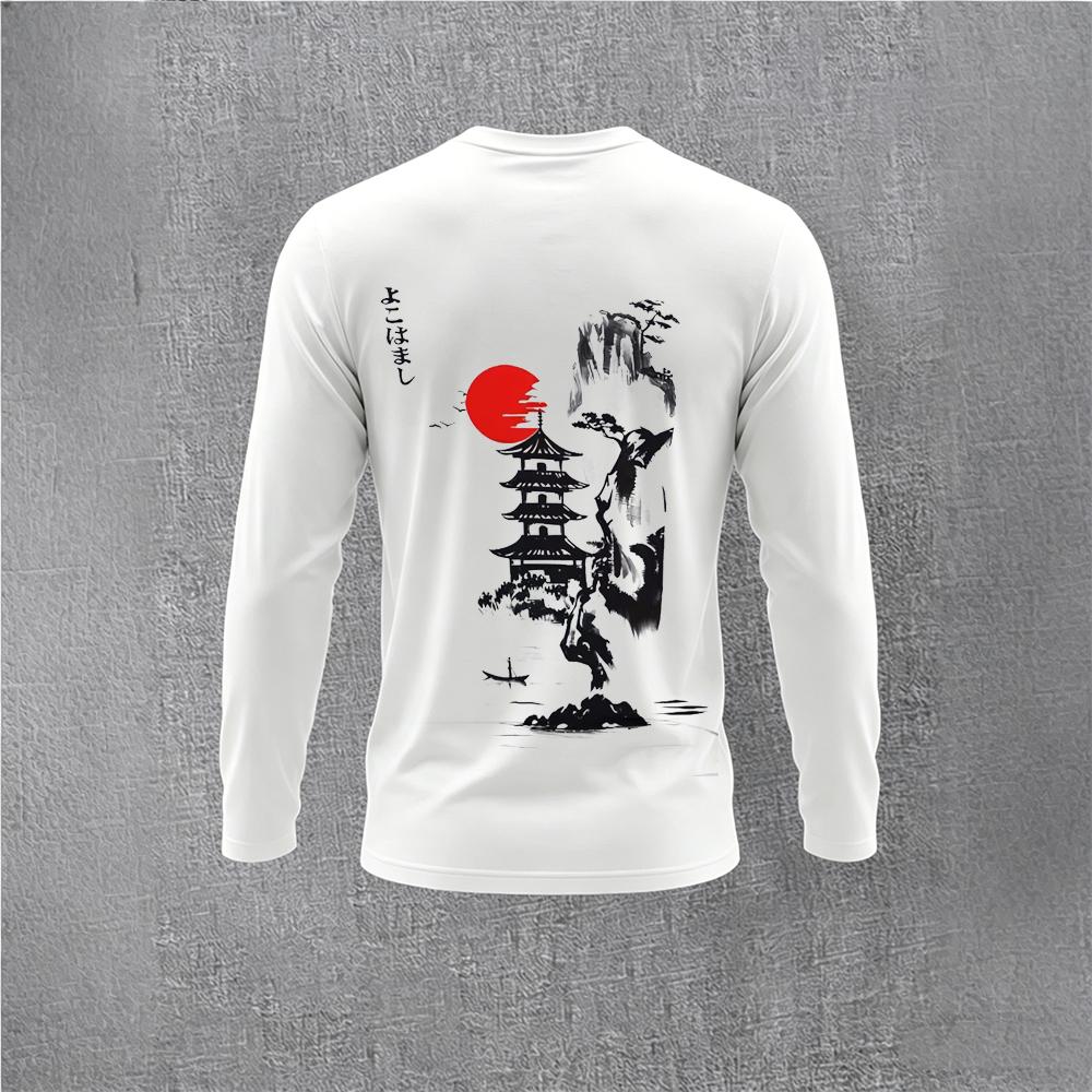 Chinese Style Ink Plum Blossom – Men Fashion Vintage Bewertung und Preis
