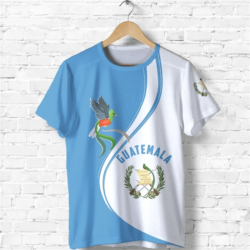 Guatemala National 3D Print T- – Men'S Fashion Guatemala Bewertung und Preis