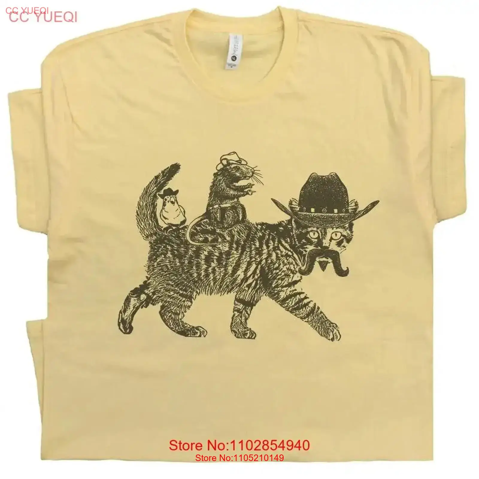Cowboy Cat T Shirt Meowdy Funn – Men Fashion Kids Bewertung und Preis