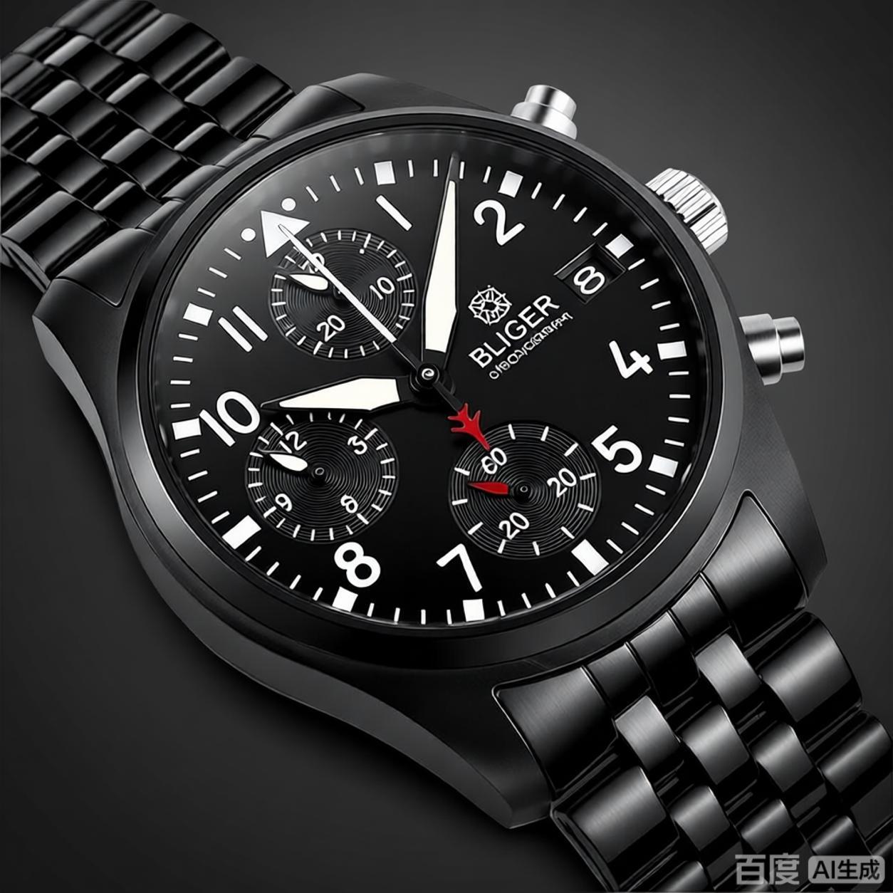 BLIGER Full Black Brushed 38mm – Mens Fashion Bracelet Bewertung und Preis