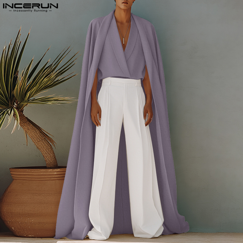 INCERUN Men Long Style Shirt S – Mens Fashion Poncho Bewertung und Preis