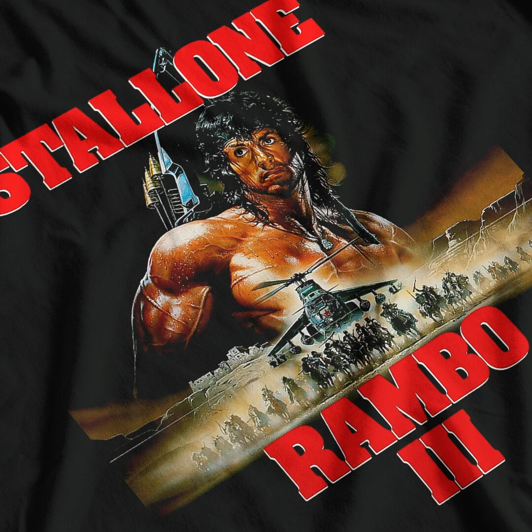 Rambo III T-Shirt Men's Classi – Military Shirt Men Bewertung und Preis